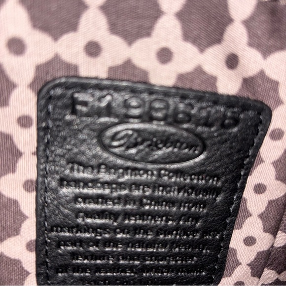 Brighton “Ali” Dovima Fashionista Burgundy and Black Shoulder Bag - Picture 12 of 13